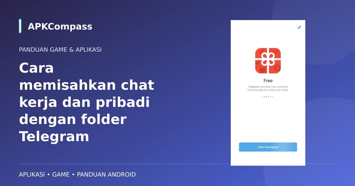 Gambar game atau aplikasi: Cara memisahkan chat kerja dan pribadi dengan folder Telegram