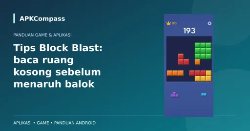 Gambar game atau aplikasi: Tips Block Blast: baca ruang kosong sebelum menaruh balok