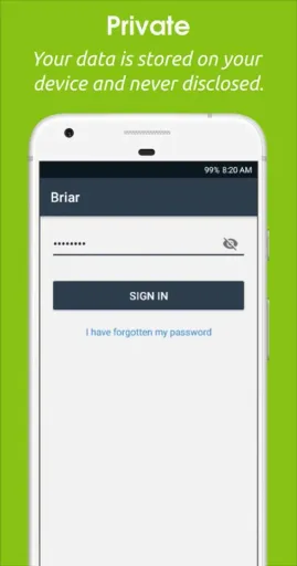 Briar, screenshot 2