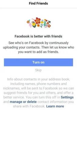 Facebook Lite, screenshot 2