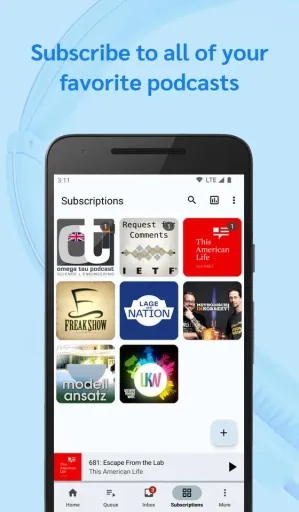 AntennaPod, screenshot 2