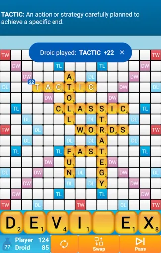 Classic Words Free, screenshot 1