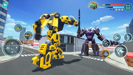 Flying Police Robot Game, screenshot 1