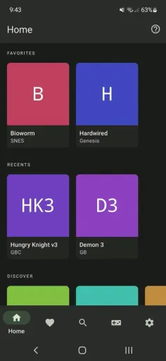 Lemuroid, screenshot 1