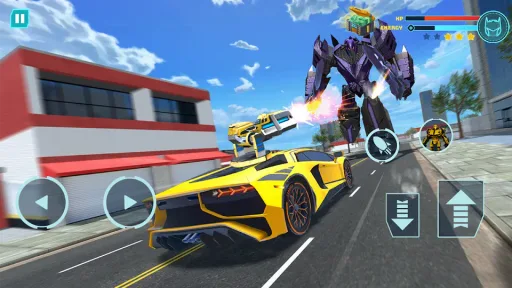 Flying Police Robot Game, screenshot 2