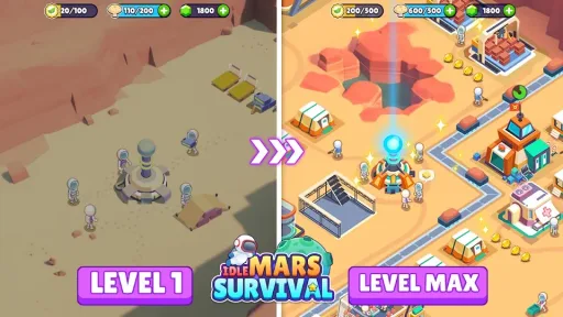Idle Mars Survival, screenshot 2