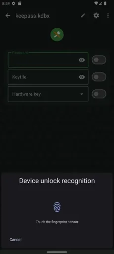 KeePassDX, screenshot 3