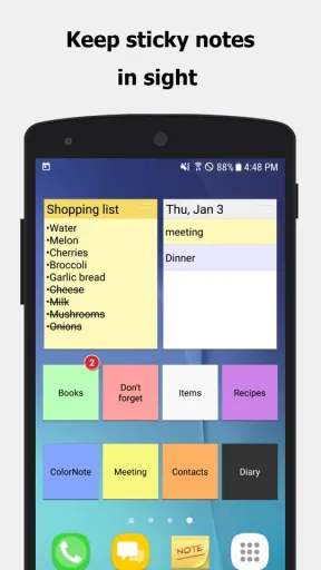 ColorNote, screenshot 2