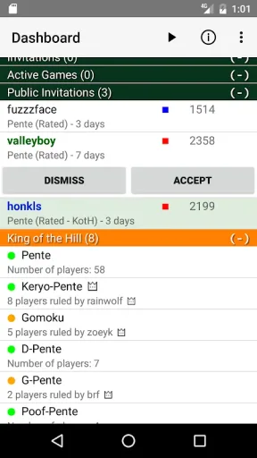 penteLive, screenshot 1