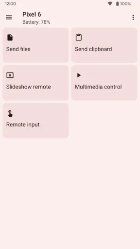 KDE Connect, screenshot 1