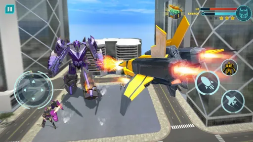 Flying Police Robot Game, screenshot 3